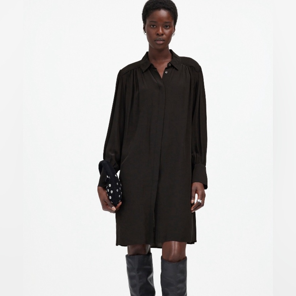 Madewell Relaxes Button-front mini dress NWT